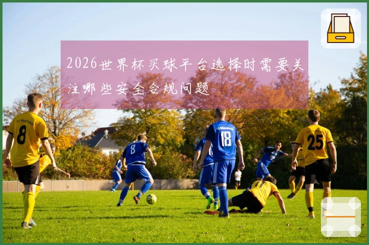 2026世界杯买球平台选择时需要关注哪些安全合规问题